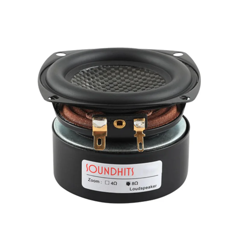 AOSIBAO Hifi 3 Inch Subwoofer Carbon Fibre 20 Core 4 Ohm 8 Ohm 25W Woofer Speakers DIY Audio Loudspeaker Waterproof Speaker