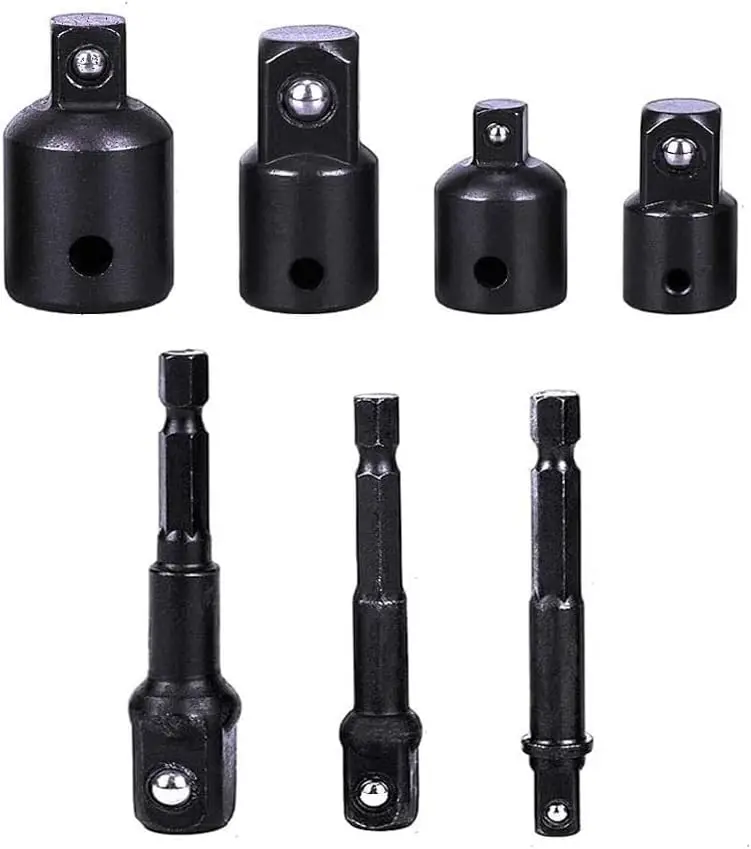 

3 Pcs Power Drill Impact Grade Socket Adapters Set For Power Drill 4 PCS Impact Socket Adapter and Reducer Set