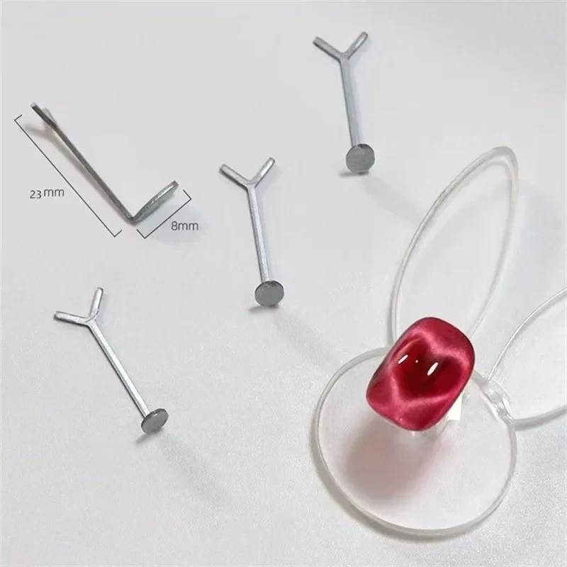 Love Cat's Eye Neues Nagelwerkzeug, spezieller Büroklammer-Magnet, Drahtmagnet, kombinierter 3D-Herzformmagnet zum Erstellen von Herzformen