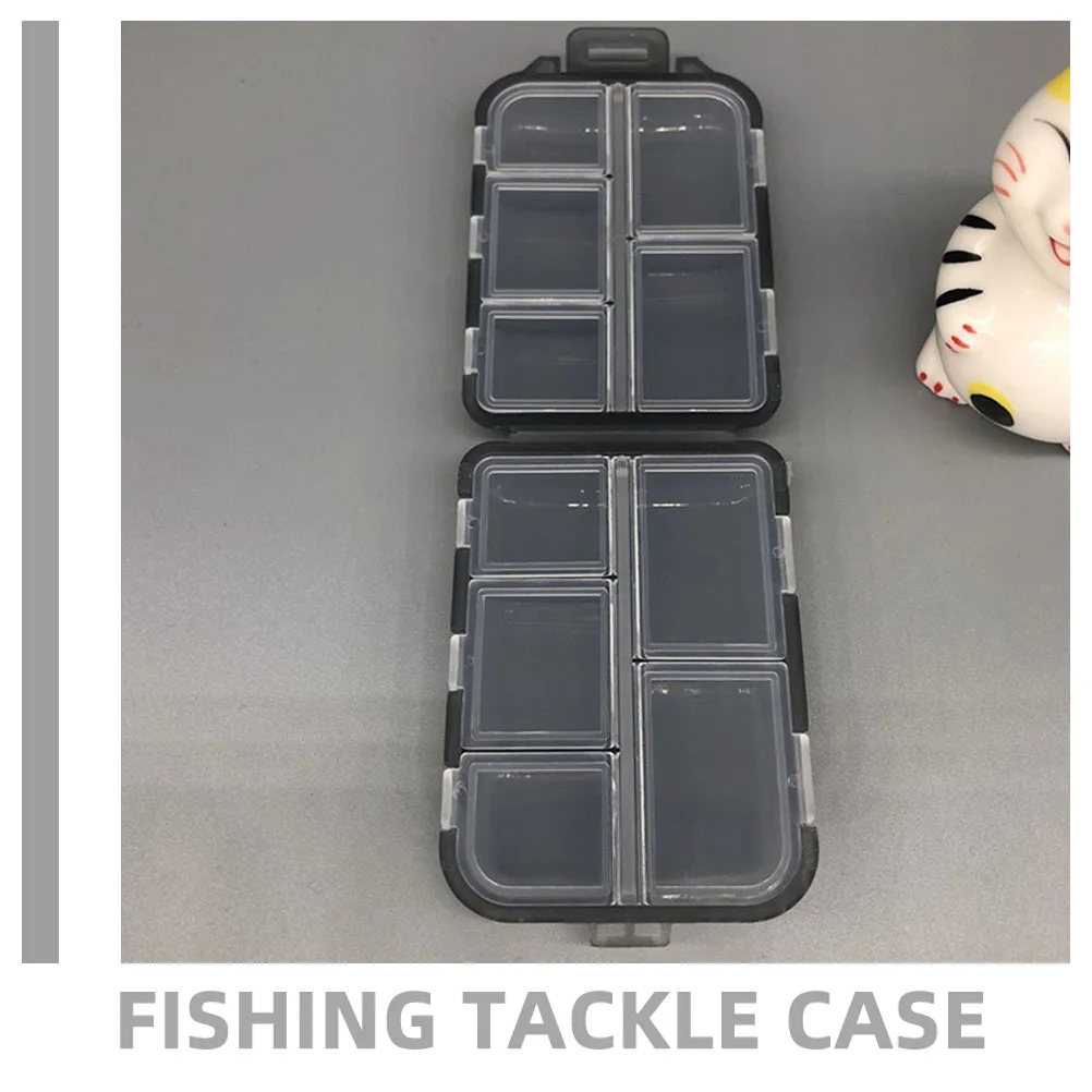 

2pcs Portable Fishing Bait Box Waterproof Tackle Case Large Capacity Hooks Lures Accessories Organizer Durable Storage Container