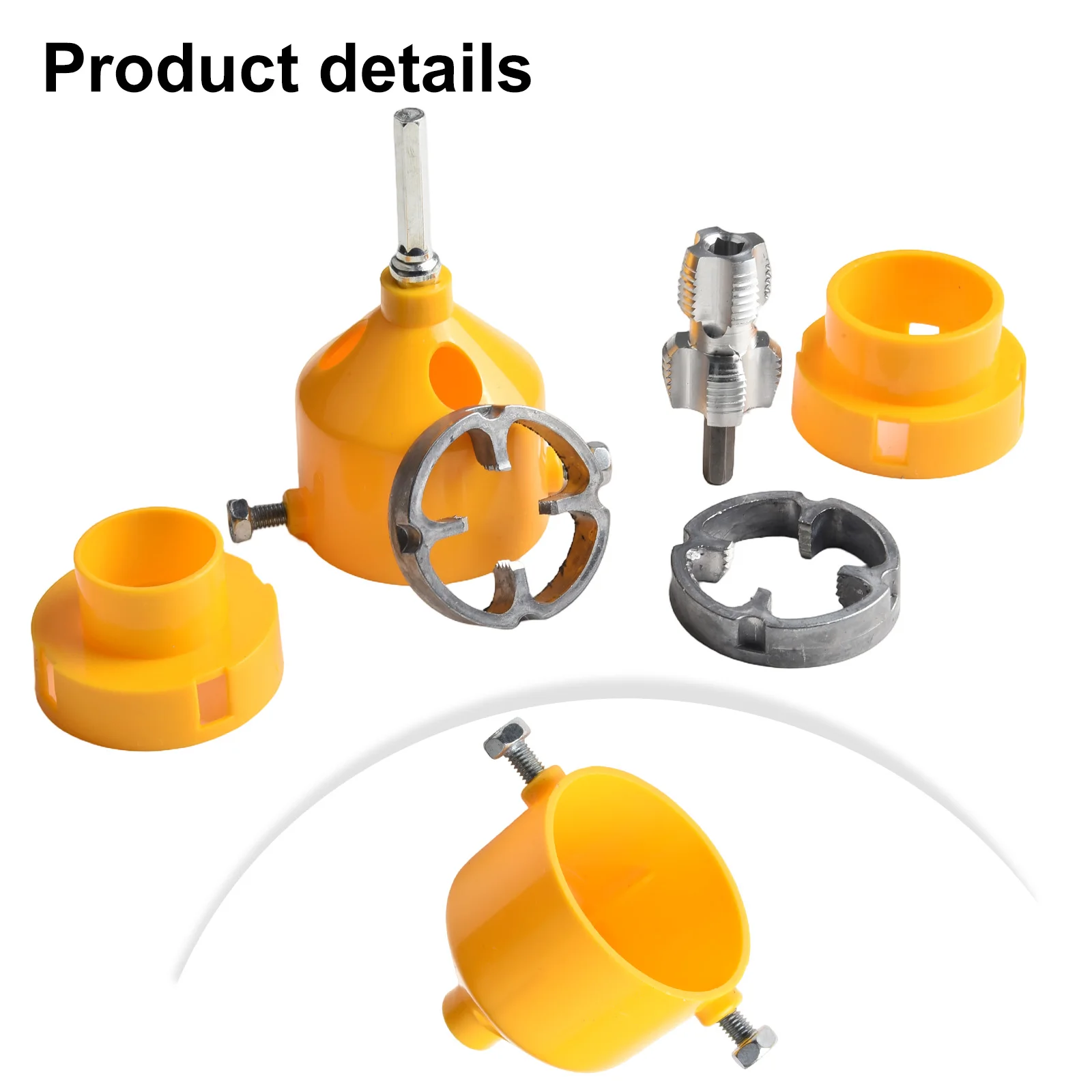 Für Sanitärprojekte, Rohröffner, PVC-Rohreinfädler, Gelb, Rot, doppelte Funktionalität, Rohrwerkzeug, 4-Punkt-Kompatibilität