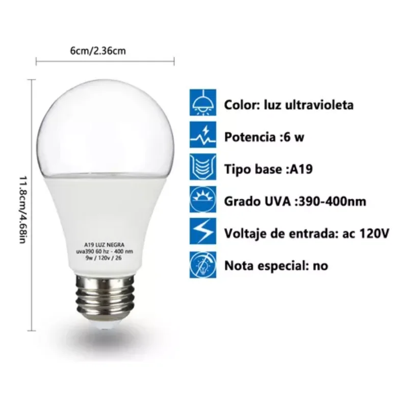 6W Bulb Light 6-Piece Set Household Spotlight Lighting