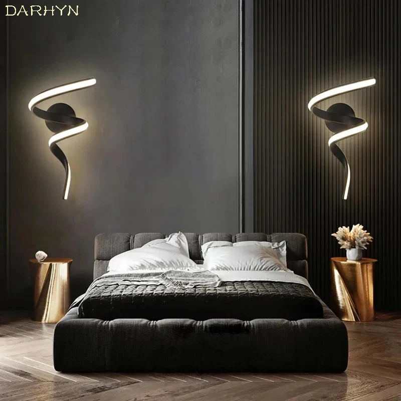 Modern Minimalist LED Wall Lamp Home Indoor Decor wall Sconce For Living Room Bedroom Bedside Lustres Backgroud Light Decoration