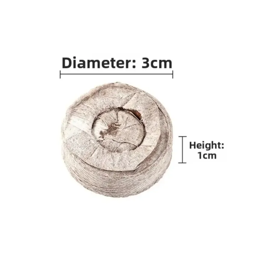 Compressed Non-Woven Soil Pellets For Germination For Nutrients & Easy Use For Garden Plants Growing