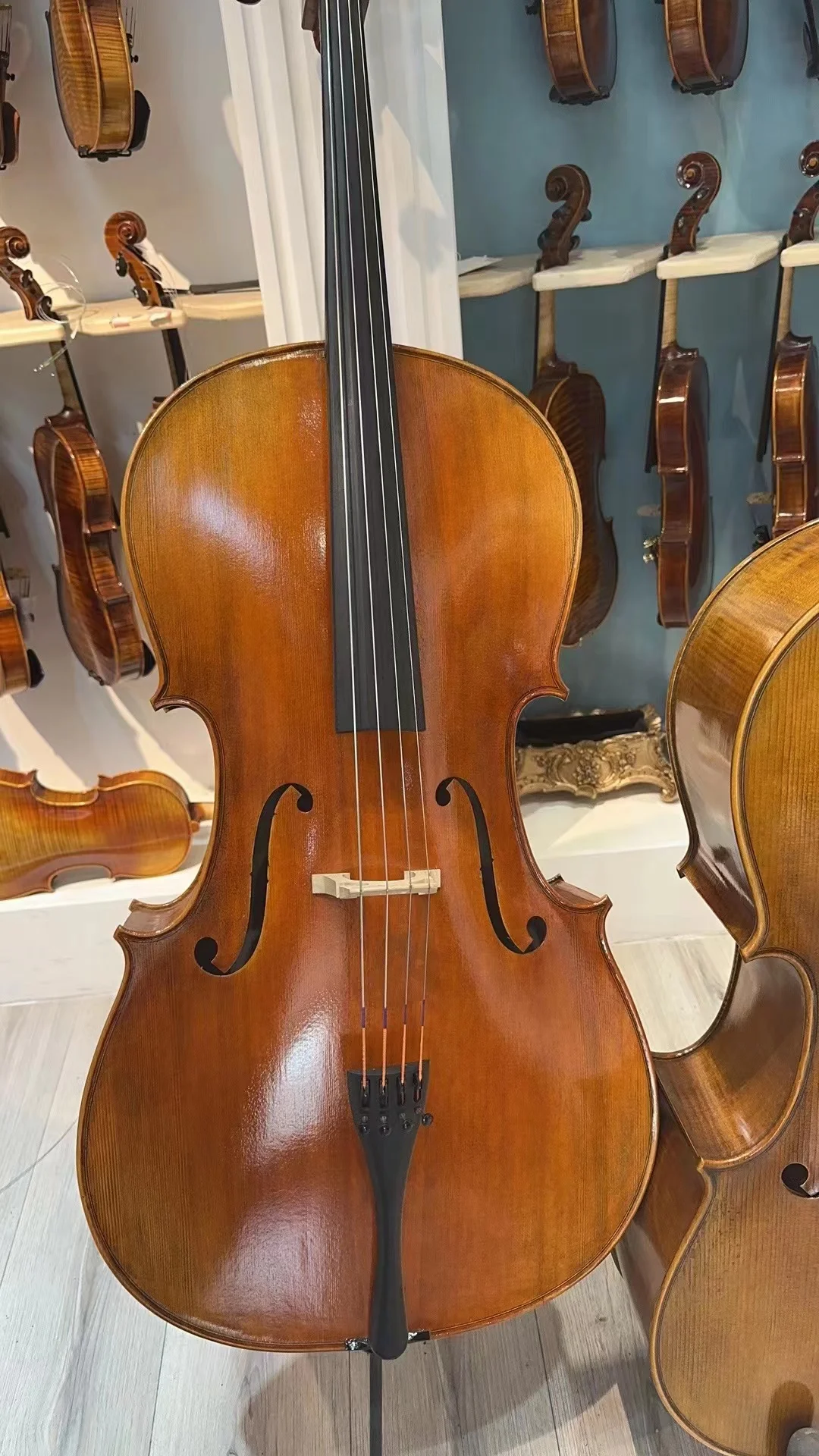 4/4 Student Cello Beginner Solid Wood Spruce Cello Wholesale Professional Level Practice Stringed Instrument For Study