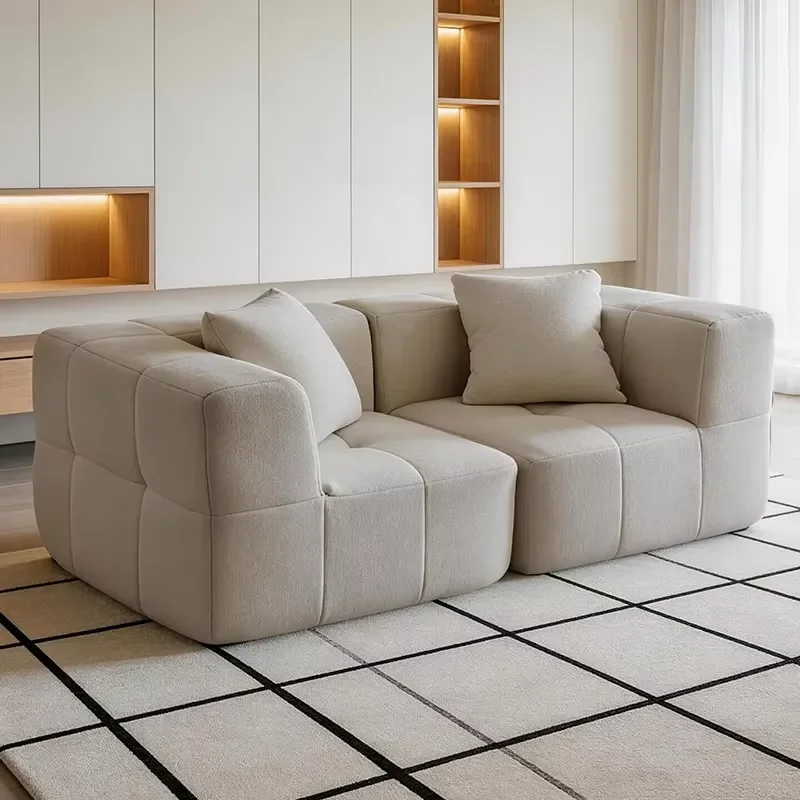 Modern Sectional Vacuum Packaging Compressed Sofa High Density Memory Foam Compressed Sofa for Living Room Boneless Couch