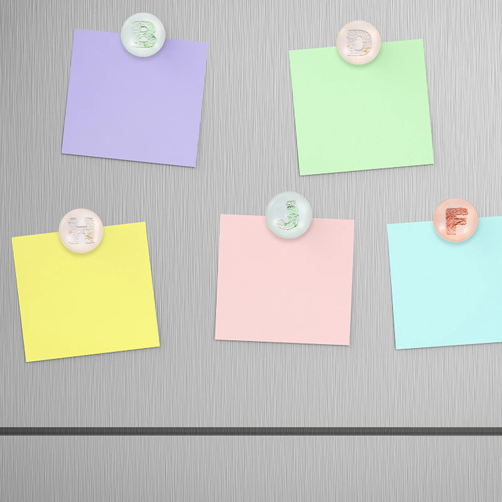 

26Pcs Fridge Alphabet Magnets Glass Lightweight Smooth Surface Eye-Catching Design Decorative Multi-Functional