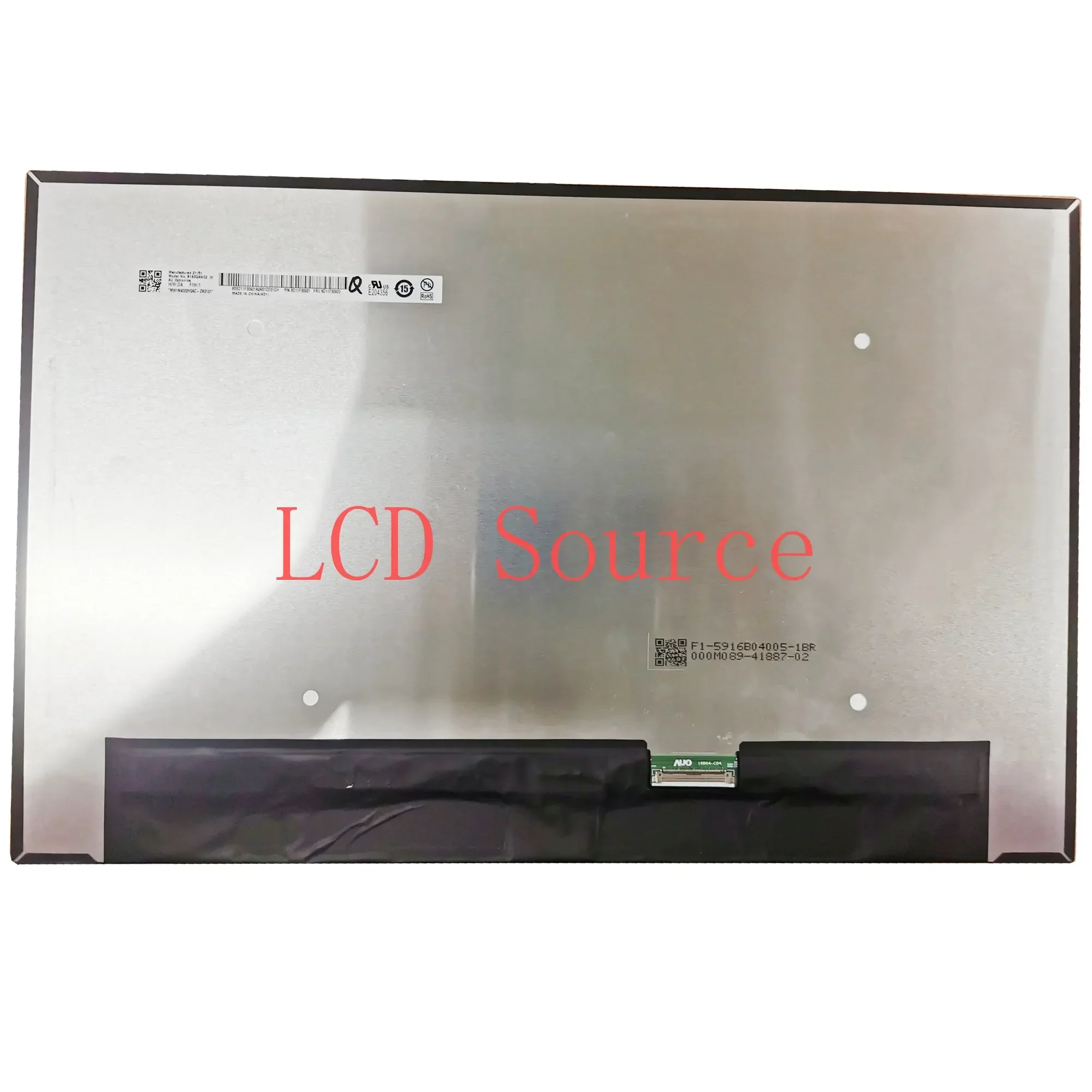 B160QAN02.W MNG007DA1-4 NE160QDM-N63 V8.0 2560×1600 replacement matrix panel 5D10V82384 16.0 inch Laptop LCD Screen