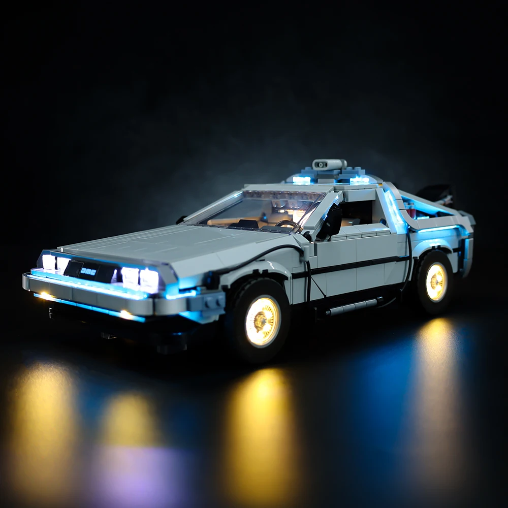 No Bricks LED Lighting Kit for Back to the Future Time Machine 10300