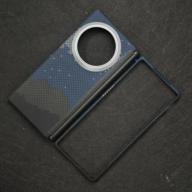 Applicable to vivo xfold3 Kevlar Central Axis Phone CaseXFold3ProCenter Column Magnetic Attraction Lightweight Aramid Hard Case