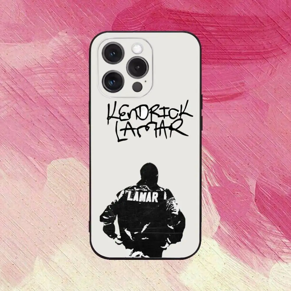 K-kendrick 12l-lamar Rapper Phone Case  For iPhone17,16,15,14,13,12,11 Plus,Pro Max Soft Black Cover