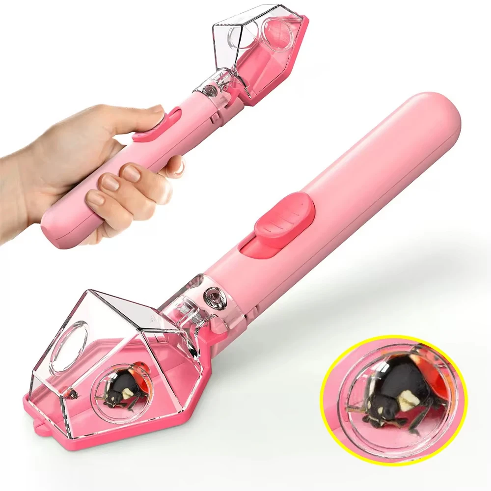 Multifunctional Portable Insect Catcher Safe Release Mechanism Push Type Handheld Insect Trap Comfortable Grip Garden Accessory