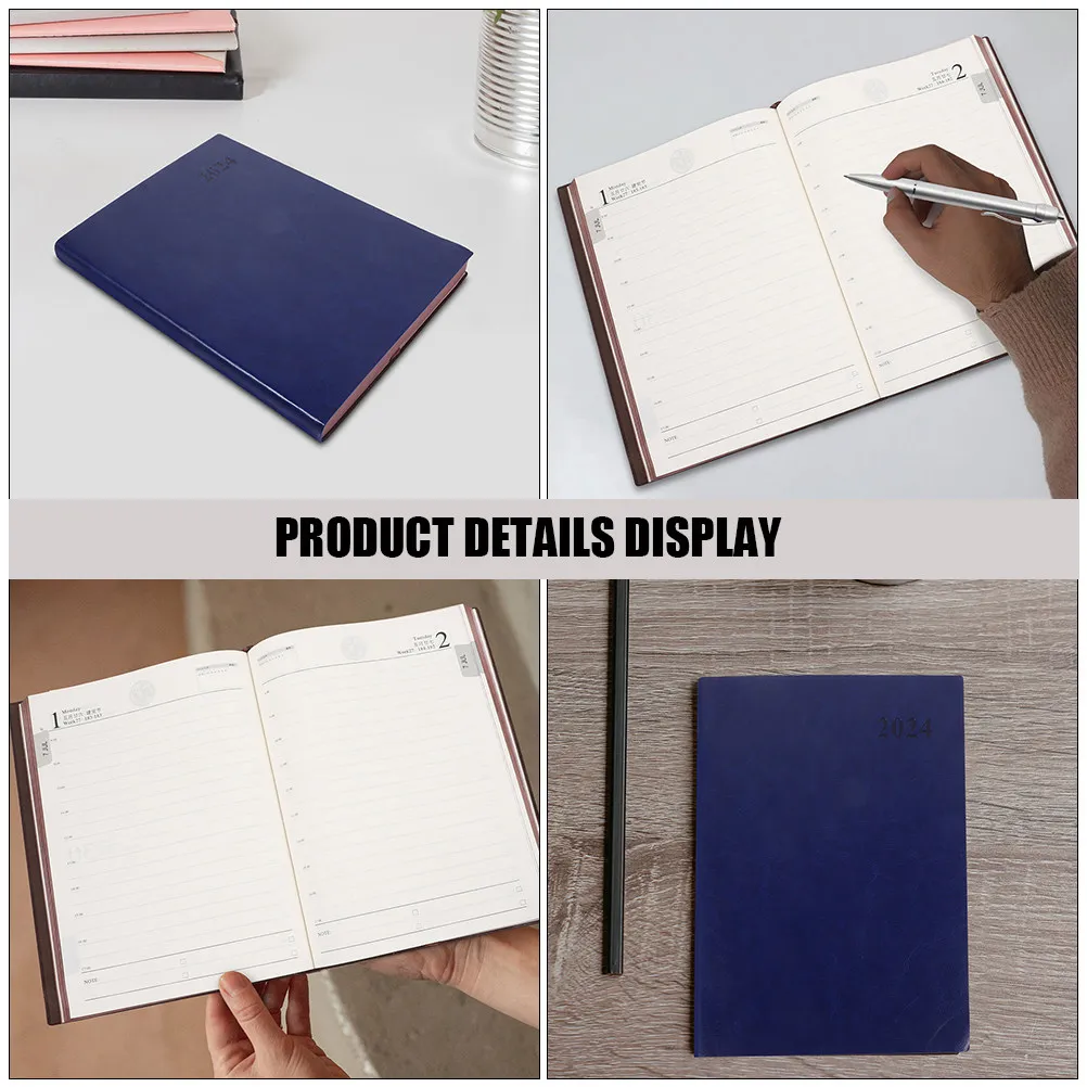 Planner Notepad Yearly Design Monthly Weekly Daily Sections Portable Lightweight Smooth Paper Wear Resistant Fashionable Simple