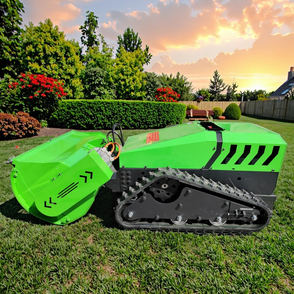 Electric Courtyard Lawn Mower Intelligent Grass Cutting Function 4-stroke Robotic Hedge Trimmer Featuring Chain Linkage Control