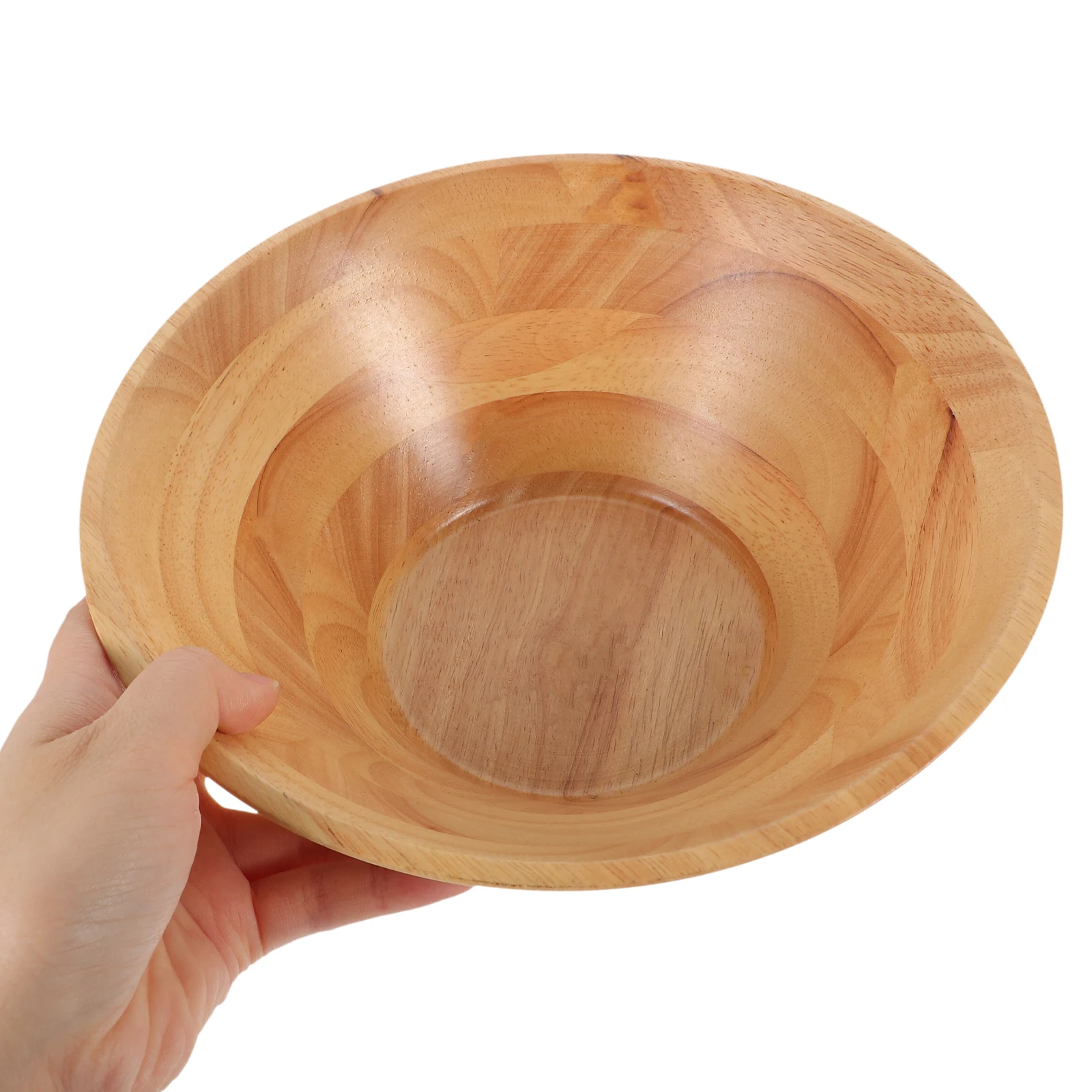 

Wooden Fruit Trumpet Bowl Hard Smooth Salad Serving Bowls Cone Shaped Lightweight Practical Kitchen Bar Utensils Retro Design