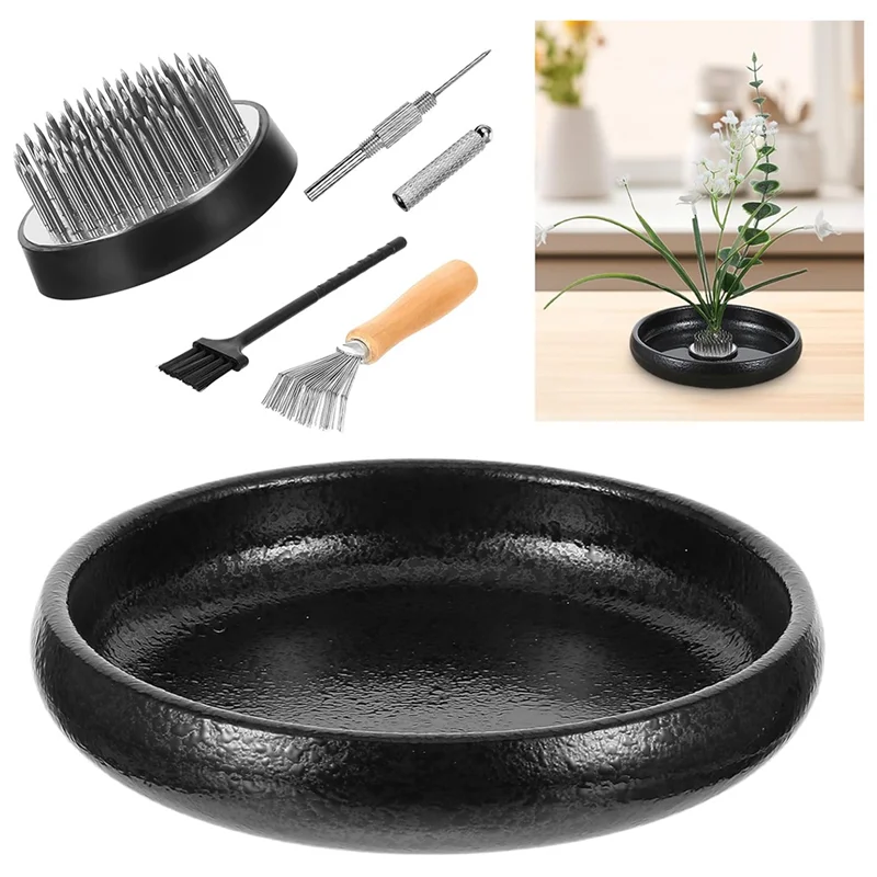 

BMBY-Ikebana Vase Kit Керамическая ваза Ikebana с 1,8-дюймовым инструментом для выпрямления иглы в виде цветочной лягушки