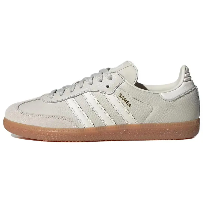 Adidas Originals Samba OG Aluminium Gum Grey Men Women Fashion Versatile Comfortable Anti-Slip Casual Sneakers IE7013