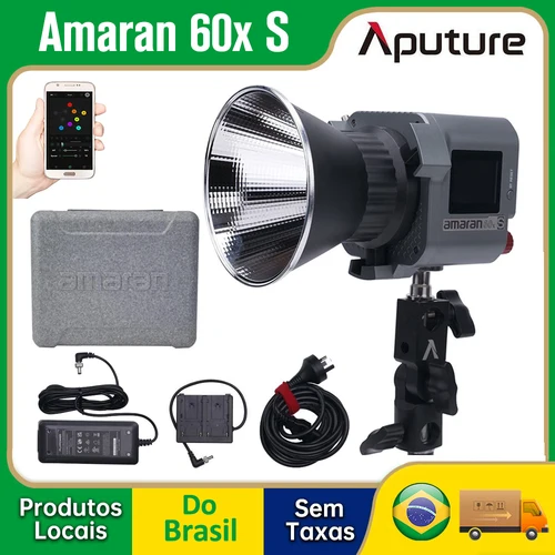 DO BRASIL Aputure Amaran 60x S 60D S COB LED 비디오 라이트, 바이 컬러 2700K ~ 6500K 65W, 사진 조명 앱 제어 스튜디오 라이트 