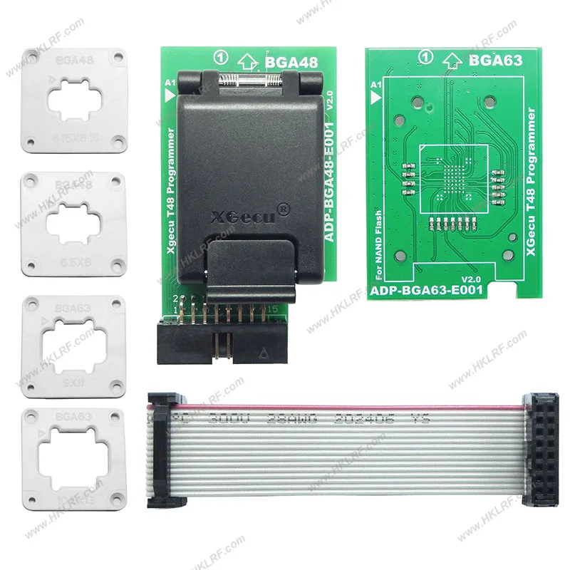 In stock Nand Socket 2in1 ADP_BGA48_E001 ADP_BGA63_E001 Nand Components for XGecu T48 Programmer