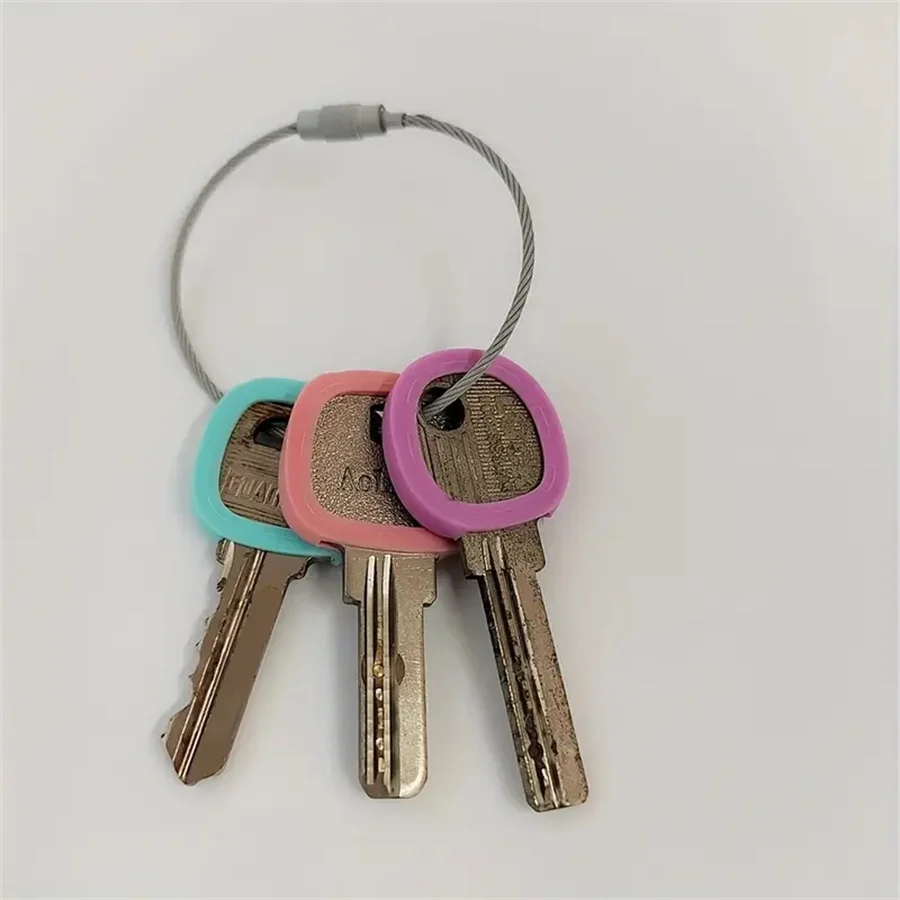 12 Sets of High-quality Vintage Key Covers, Multi-color Charming Silicone Key Caps, for Protecting and Organizing Door Keys image 5