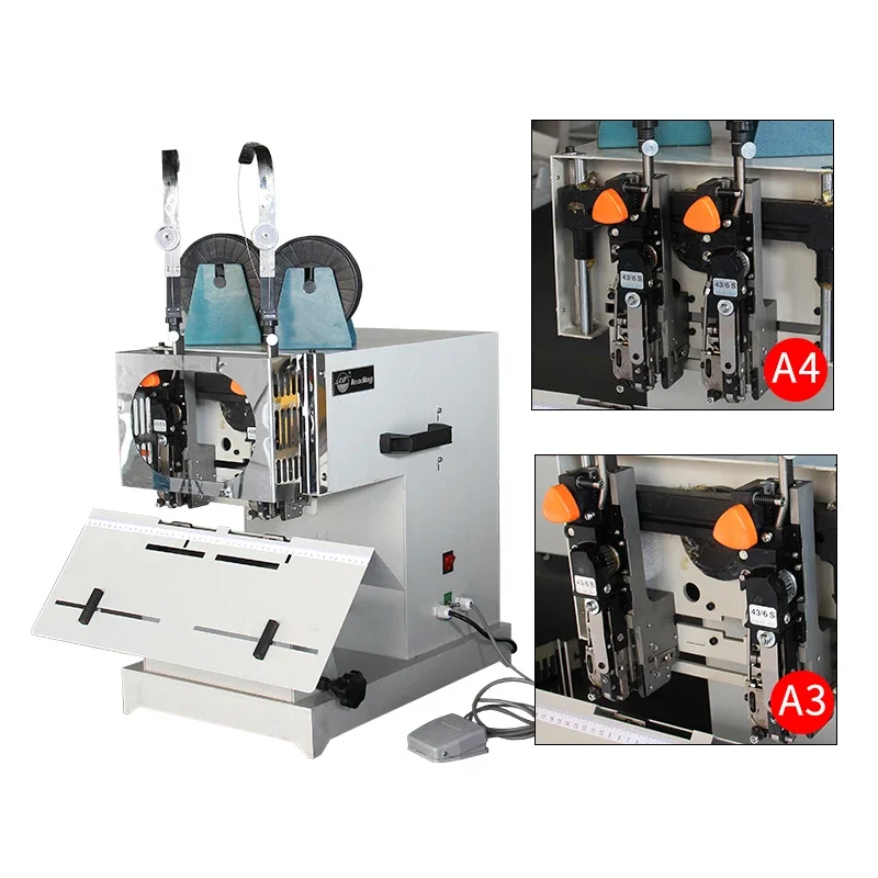 

#fordouble head wire stitching binding machine book stitching machine Desktop Saddle Wire Stitching Paper Stapler Stapling