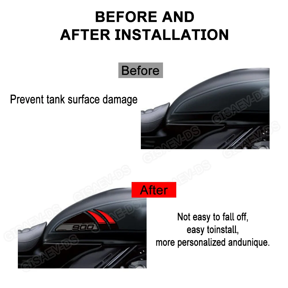 Motorcycle For Z900RS Z900 RS Z 900 Cafe SE ABS Tank Pad Side Grips Gas Fuel Oil Knee Protector Stickers Decals 2017-2026 ﻿