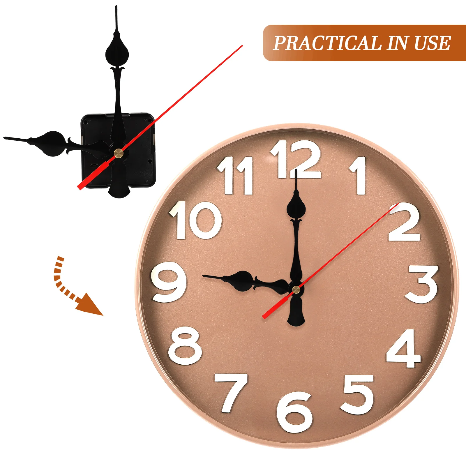 

Wall Clock Movement Hands Mechanism Digital Replacement Motor Plastic Mechanisms Work Parts Making Kits