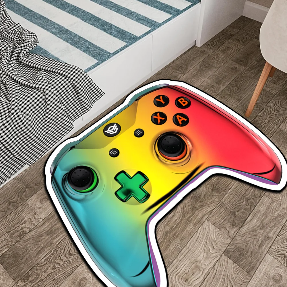 Personalized Painted Gamepad Creative Carpet Game Controller Area Rug for Teenagers Bedroom Game Player Game enthusiast,Etc.