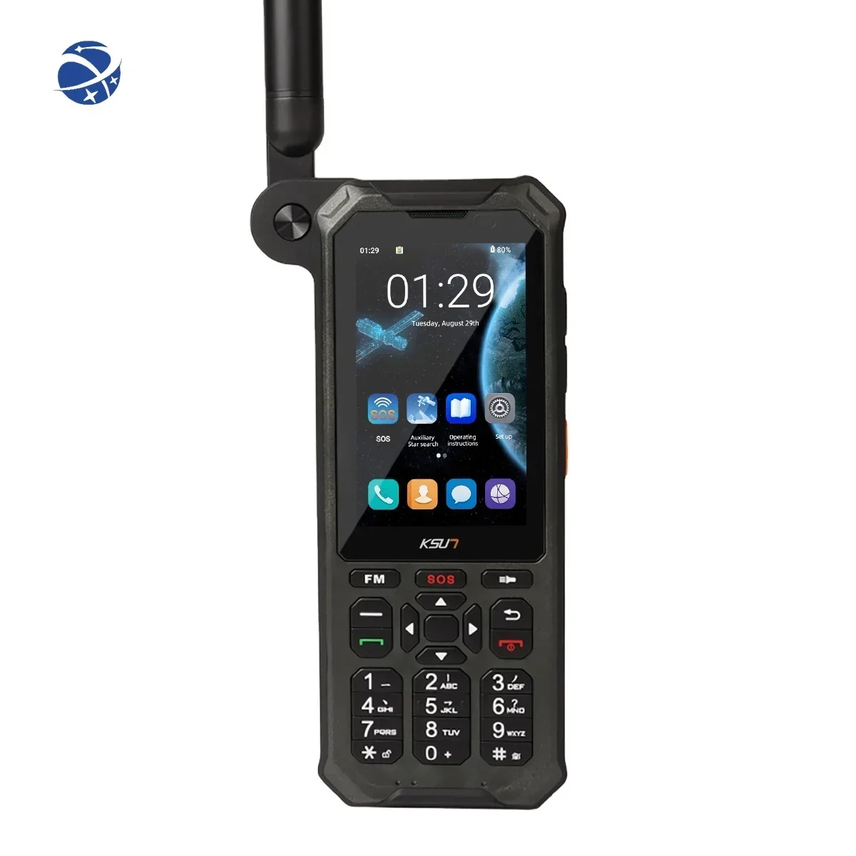 Yunyi-Talkie Walperforé par satellite KSUN, SOS IP68, téléphone portable étanche Beidou, GPS DirNASS, positionnement Galileo pour Field H