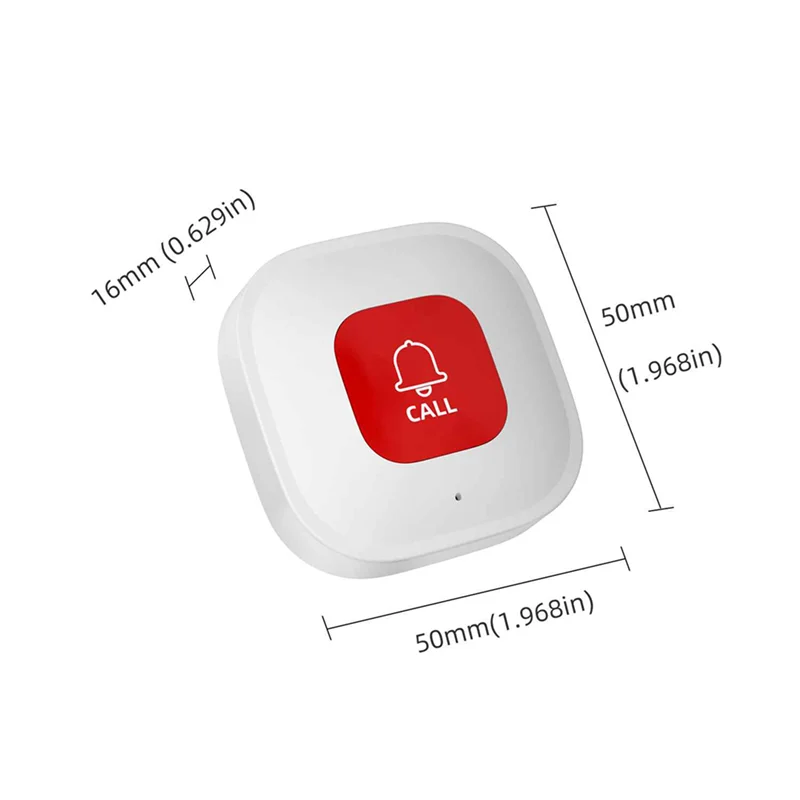 ABMF-3X Tuya Wifi Smart SOS Call Button Wireless Caregiver Pager Phone Alert Transmitter Emergency Call Button For Patient