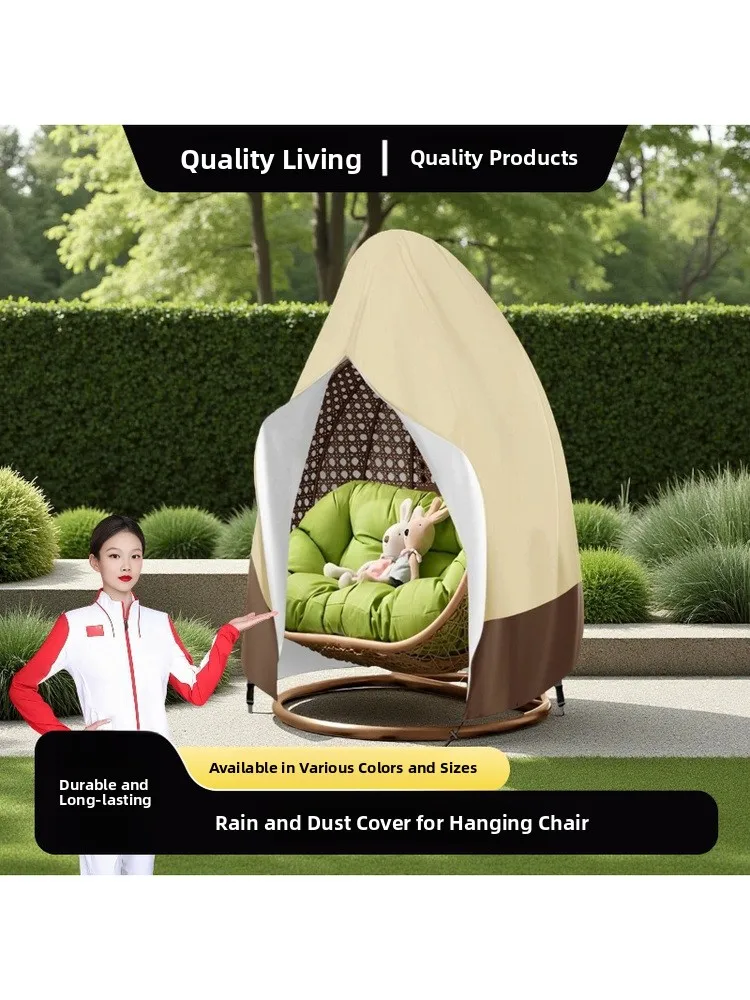 

Durable Outdoor Hanging Chair Canopy UV Protection Raincoat Cover Swing Bed Dustproof Waterproof High End Vinyl Protective Cover