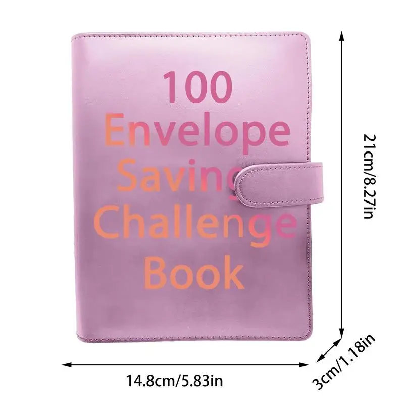 100 Envelope Challenge Binder Easy And Fun Way To Save $5,050 Savings Challenges Book Budget Binder With Cash Envelopes