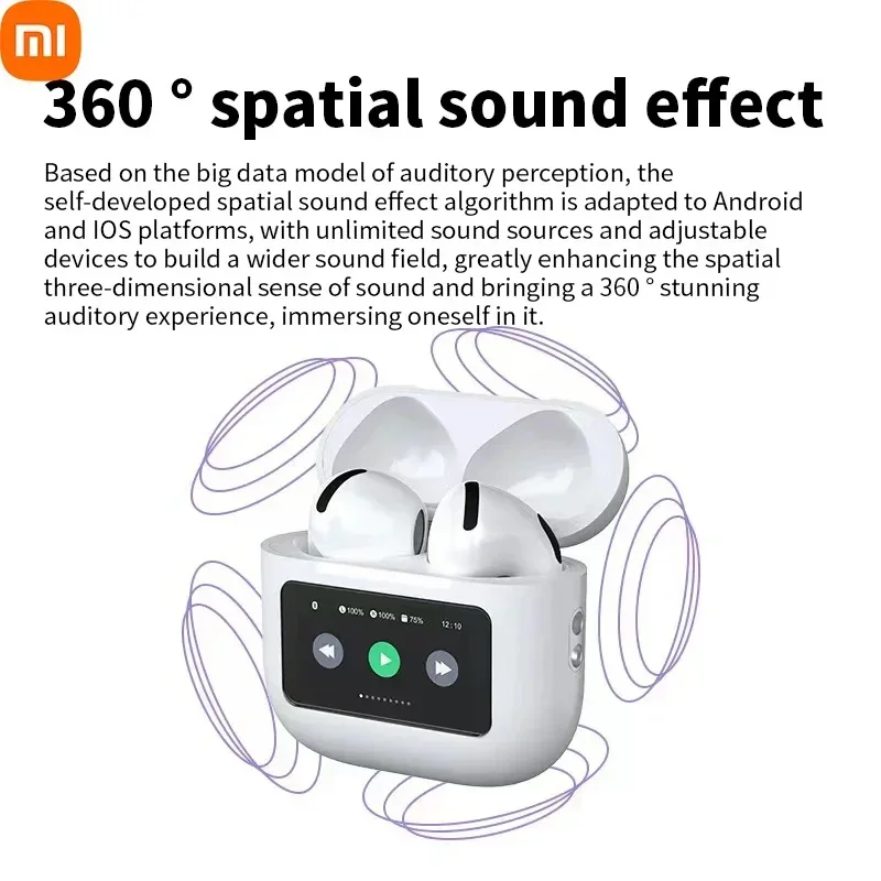 Xiaomi A10 Pro Earbuds with Touch Screen Control Bluetooth 5.4 Hybrid Noise Cancelling Headphone for ENC Mic Clear Call