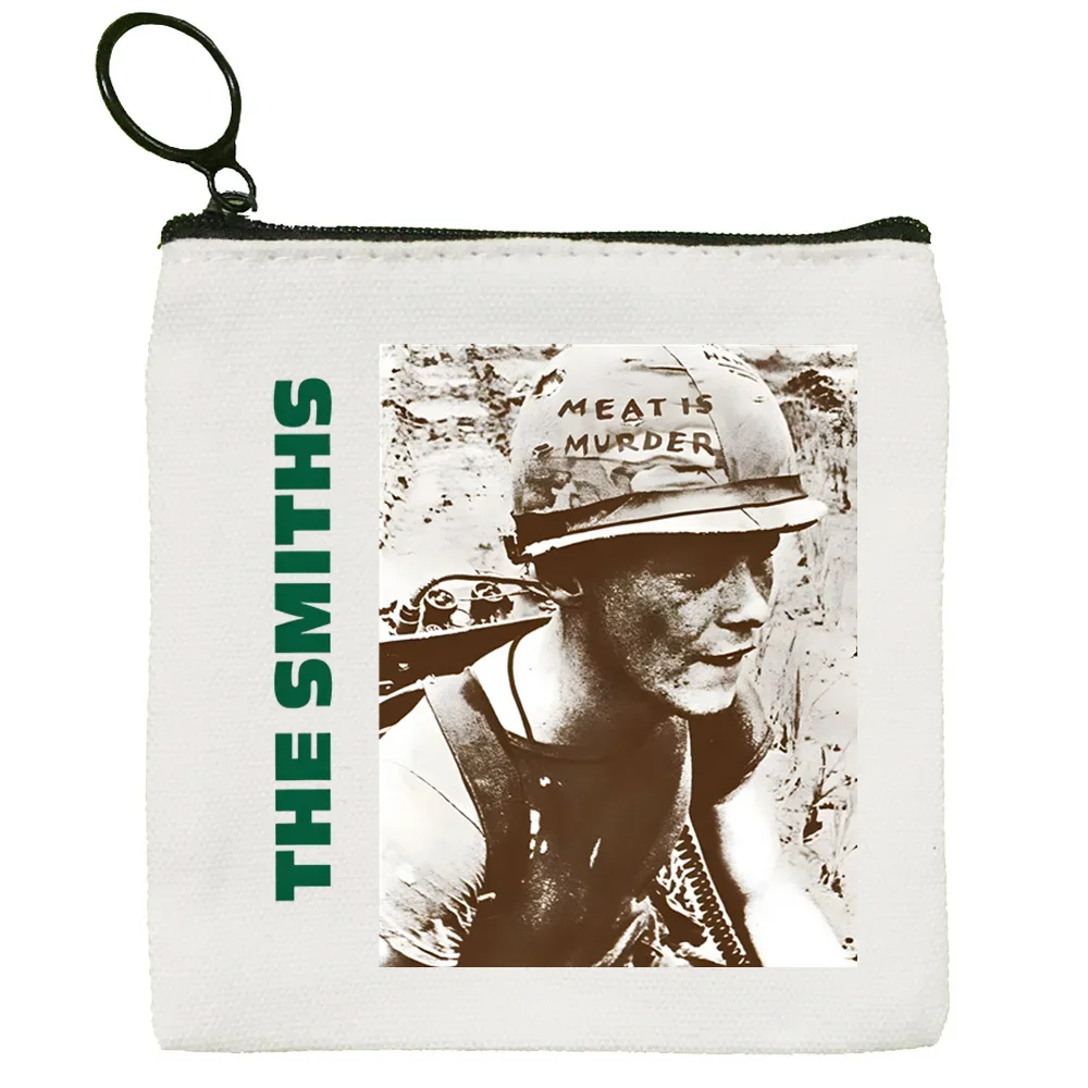 The Smiths Coin Purse, Morrissey 1980 Canvas Bag, Rock Small Square Bag, A rainha está morta Key Bag, Saco de cartão de armazenamento