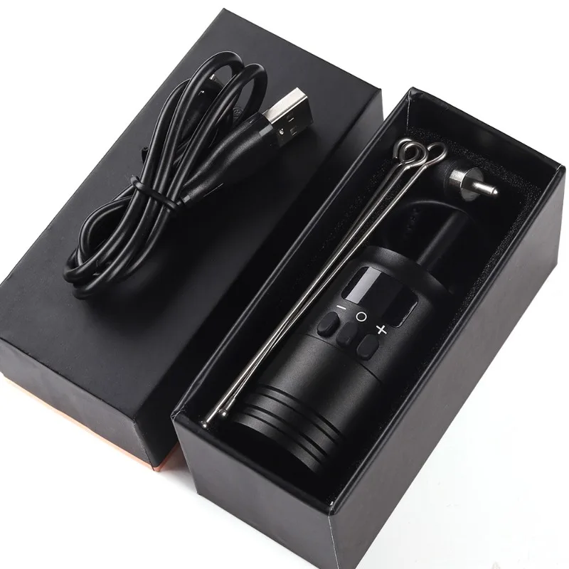 Adjustable Speed Wireless Rotary Tattoo Pen USB Recharge Digital Display Tattoo Machine Professional Tattoo Supply