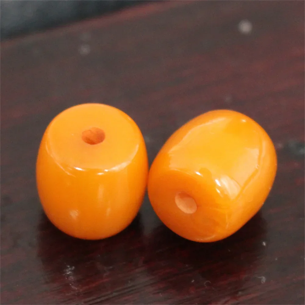 Imitation Amber 7 Colors Yellow Beeswax 12mm Charm Loose Beads for Jewelry Making DIY Gift Bracelets Necklace Earring Available