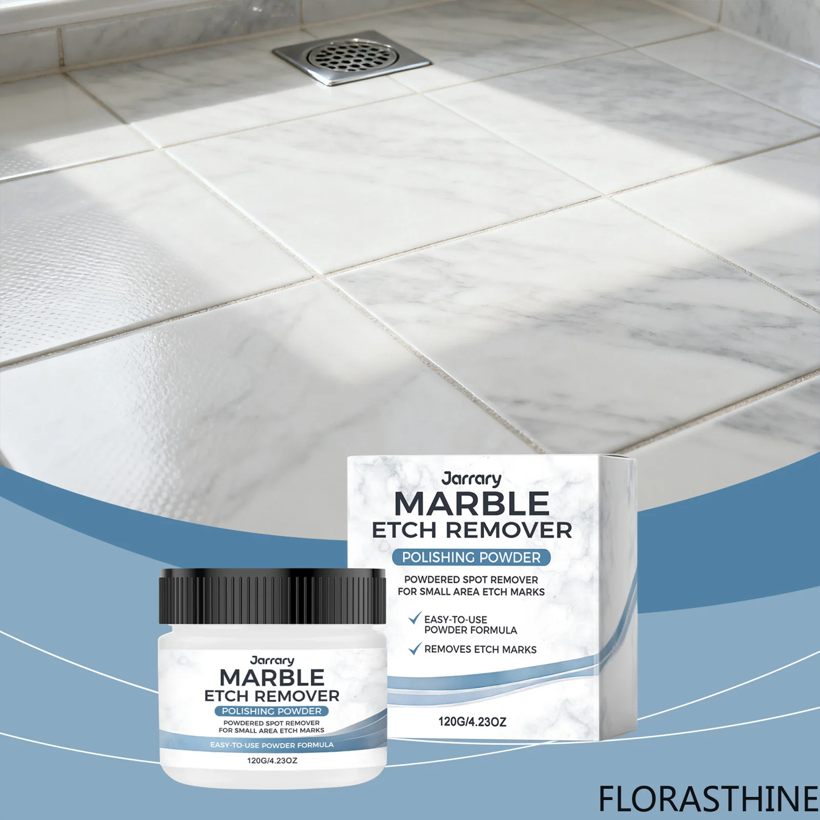Marble Polishing Powder Cleaner Care-Agent Smooth Finish Glossy for Stone Surface Treatment