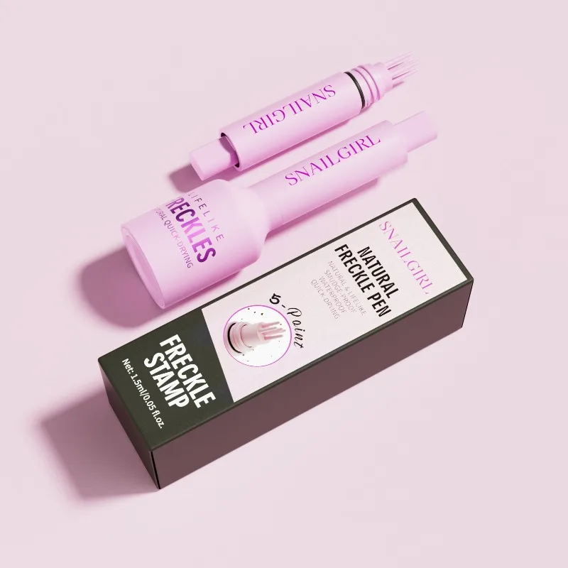 Crayon à tampon pour taches de rousseur, coussin d'air liquide, tête à cinq points, Simulation naturelle, faux points, stylo à grains de beauté, maquillage imperméable et durable, 1 pièce