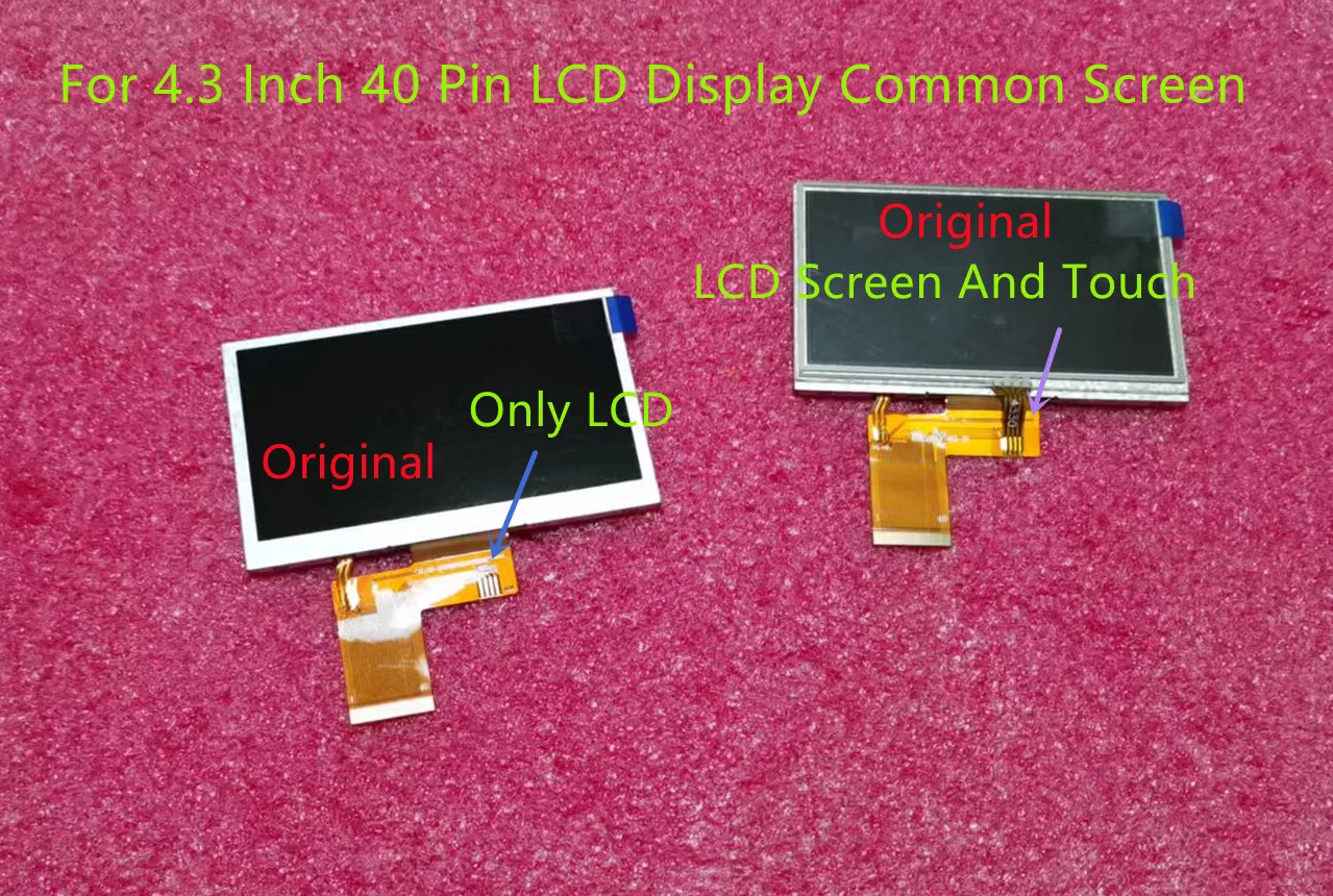 AAA New For 4.3''Inch 40 Pin LCD Display Common Screen With Touch GL043056B0-40 HD430B0-40 GL04303600-40 ZNL043T702 480*272 Test