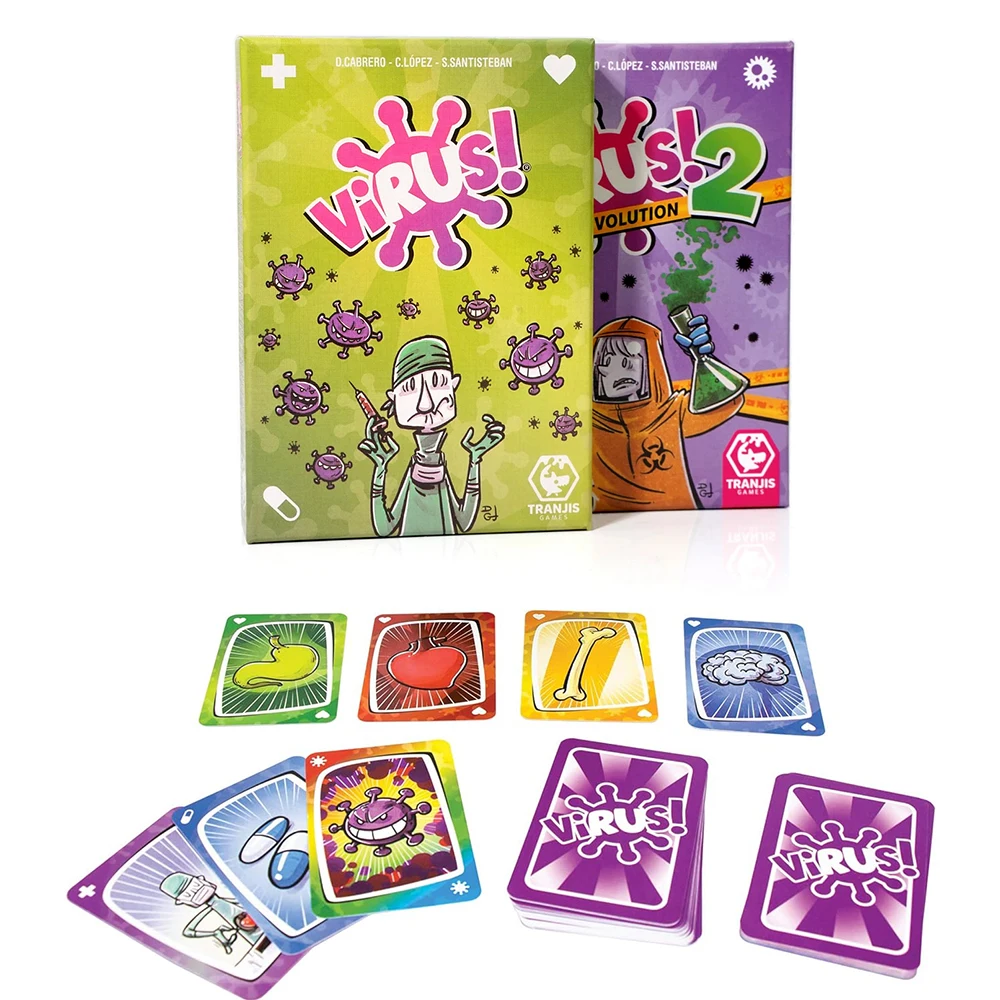 

In Spanish Version In English Virus Card Game The Contagiously Virus 2 Card Correct Version Party Game For Fun Family Games