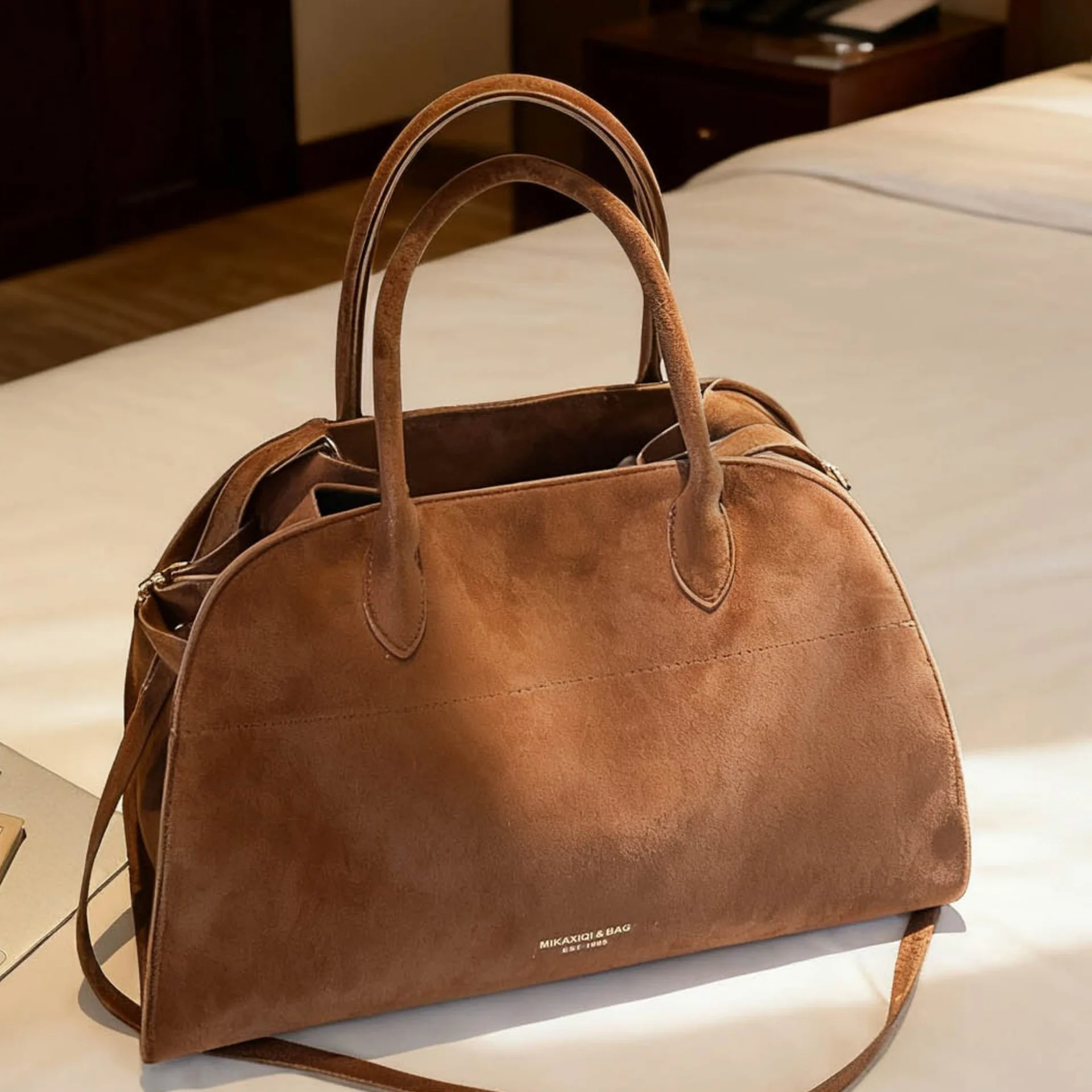 Sac fourre-tout spacieux d'hiver 2025, sac à main à bandoulière de niche pour femmes, fourre-tout tendance du jour à la nuit, sac à bandoulière minimaliste, texturé