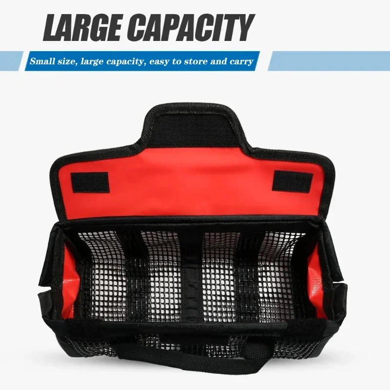 Large Capacity Lure Bait Storage Bag PVC Lure Iron Plate Storage Bag Sea Fishing Accessories Jig Lure Bags