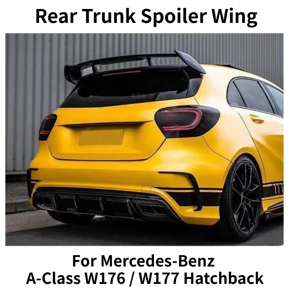 

Rear Trunk Spoiler Wing For Mercedes Benz A-Class A180 A200 W176 W177 Hatchback A45 AMG Car Exterior Refit Body Kit Accessories
