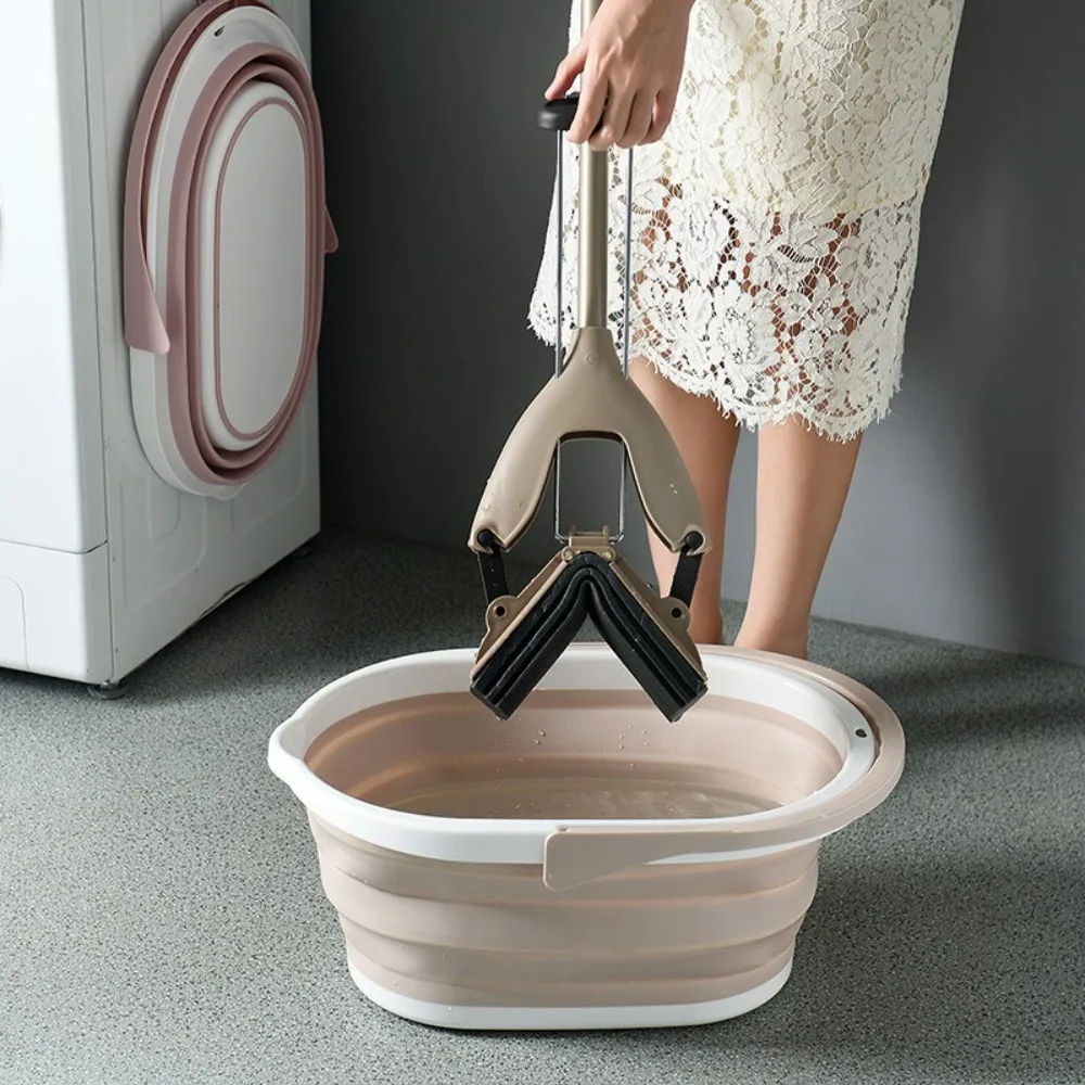 

Portable Folding Water Bucket Multifunctional High Temperature Resistance Plastic Bucket High-capacity Space Saving Washbasin