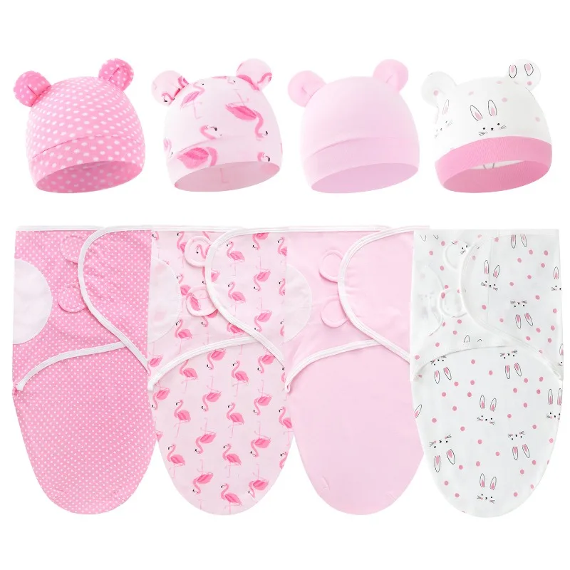 طفل قماط التفاف شرنقة لينة الطفل البطانيات الوليد قماط التفاف الدافئة القطن الطفل الفراش بطانية