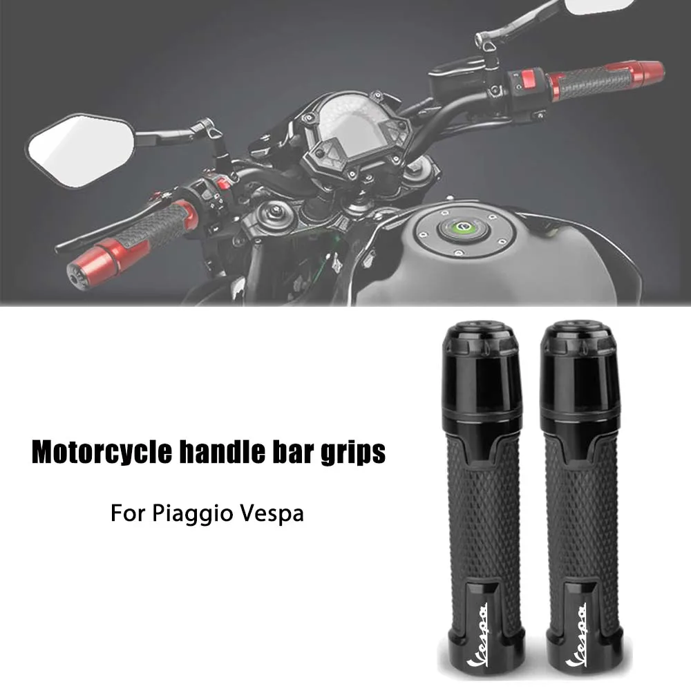 For Piaggio Vespa GTS GTV 250 300 Sprint Primavera 150 LX LXV Motorcycle  Aluminum Handlebar Handle Grip Ends Hand Grips End