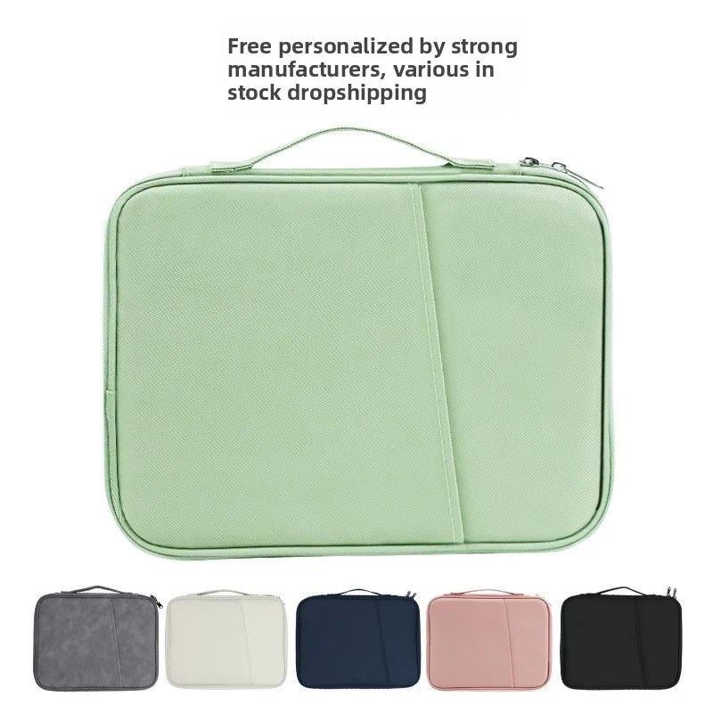 

Сумка для планшета, нейлоновый чехол для планшета 10–13 дюймов, защитный чехол, подходит для iPad Air Pro 11 M2, пушистая внутренняя сумка, устройство для намотки кабеля