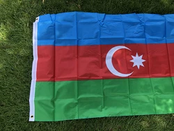 Bandera nacional de Azerbaiyán colgante para desfile y hogar