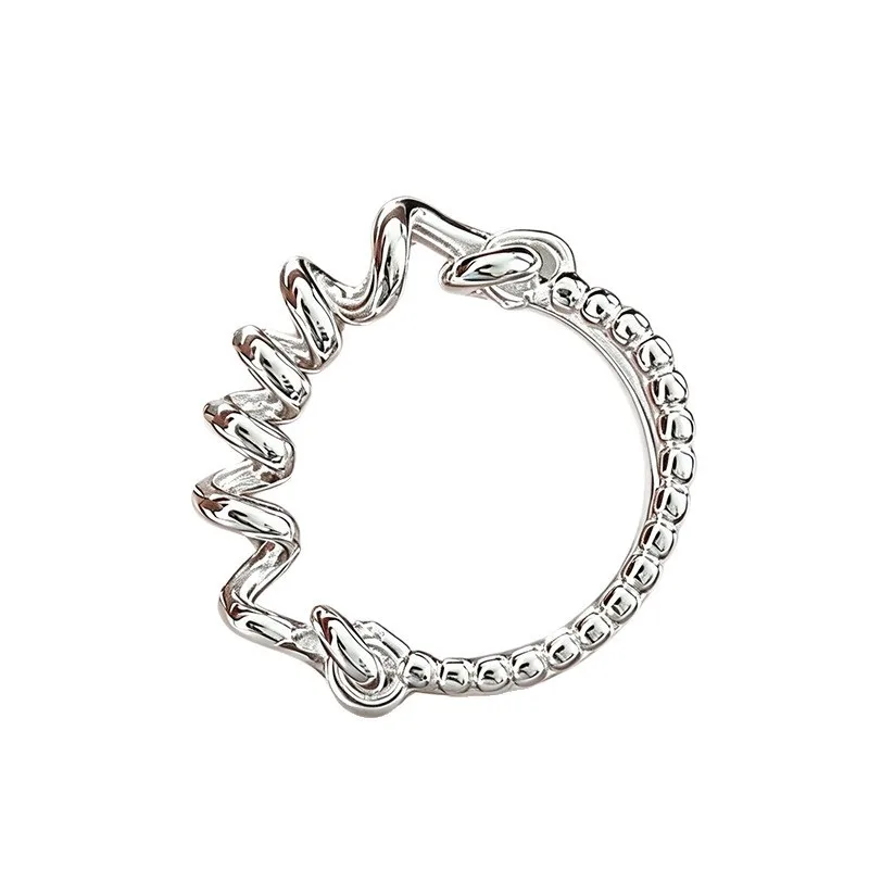 GANPUP Textur-Spiral-Twist Verstellbare Fingerringe für Frauen Kreativer Modeschmuck Neues Geschenk für Paare Party Urlaub Ring – Detail 6