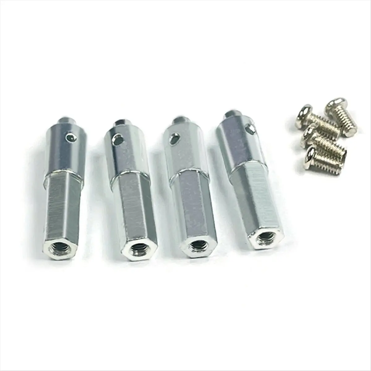 ABST 4Pcs LD-P06 Metal Portal Axle Shaft Hex Adapter for LDRC LD-P06 LD P06 Unimog 1/12 RC Truck Car Spare Parts Accessories